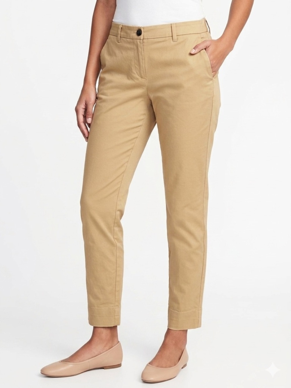 NWT Wildfang Essential Trouser Pants Chino Tan Beige Camel Sz 2